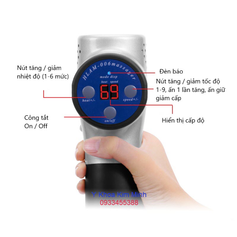 Hướng dẫn cách sử dụng máy massage 8 đầu HL006