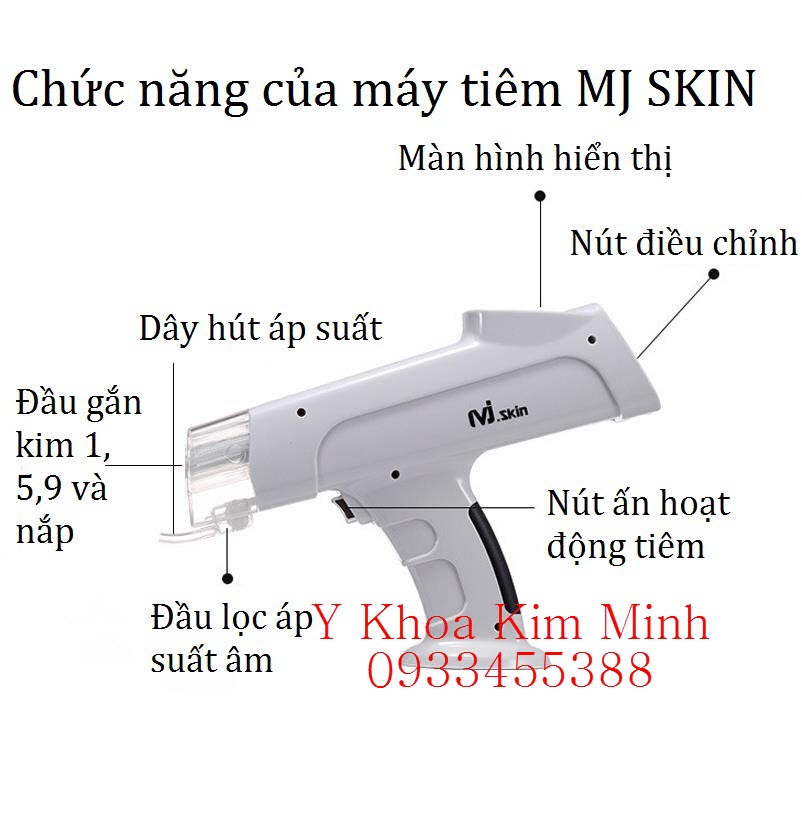 Hướng dãn cách chỉnh máy tiêm tinh chất MJ Skin Hàn Quốc
