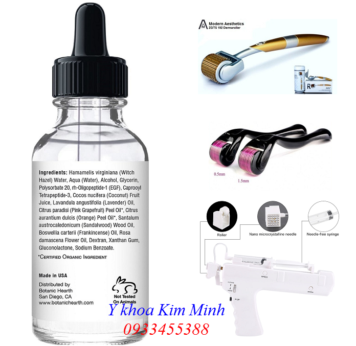 Huyet thanh EGF sử dụng lăn kim hiệu quả serum Wonder EGF - Y khoa Kim Mim Minh Huyet thanh seum te bao goc nao dung lan kim tiem mesogun hieu qua - Y khoa Kim Minh