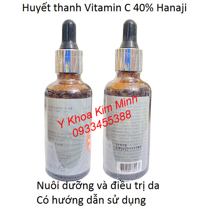 Huyết thanh Vitamin C 40% Hanaji điều trị chăm sóc da nhập khẩu Hàn Quốc
