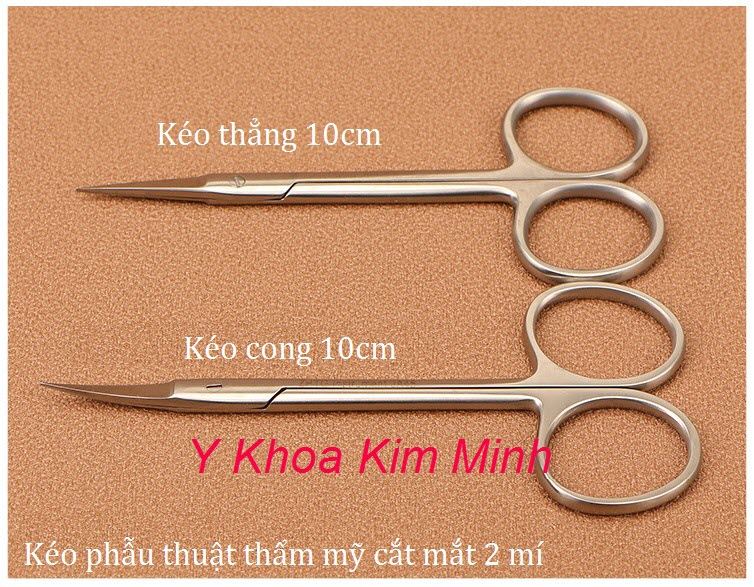 Kéo y tế 10cm phẫu thuật thẩm mỹ cắt mí mắt bán ở Y Khoa Kim Minh