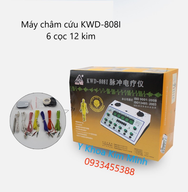 Bộ máy điện châm 6 cọc 12 kim KWD-808I của Trung Quốc