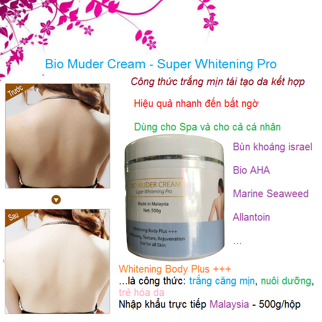 Bán kem bùn khoáng trắng da nhanh Malaysia - Bio Muder Cream - Y Khoa Kim Minh 0933455388