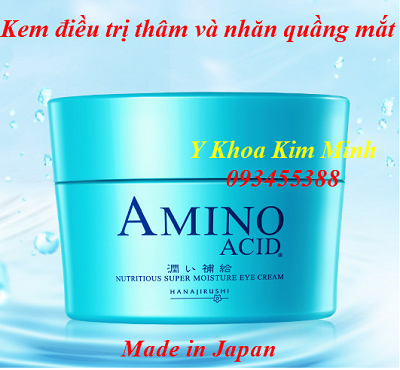Kem chữa trị thâm và nhăn da vùng mắt Nhật Bản Amino Axit - Y Khoa Kim Minh Kem tri tham va nhan da vung ma amino acid hanajirushi Nhat Ban - Y Khoa Kim Minh