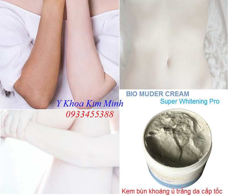 Kem ủ  trắng da cấp tốc, kem bùn khoáng Bio Muder Cream Malaysia 500g - Y Khoa Kim Minh 0933455388