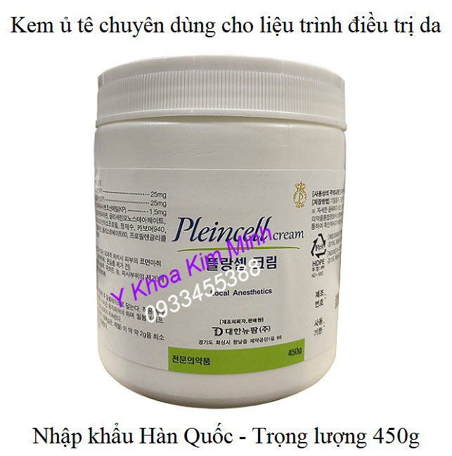 Kem tê ủ mặt nhập khẩu Hàn quốc chính hãng Pleincell dùng cho spa thẩm mỹ viện - Y khoa Kim Minh