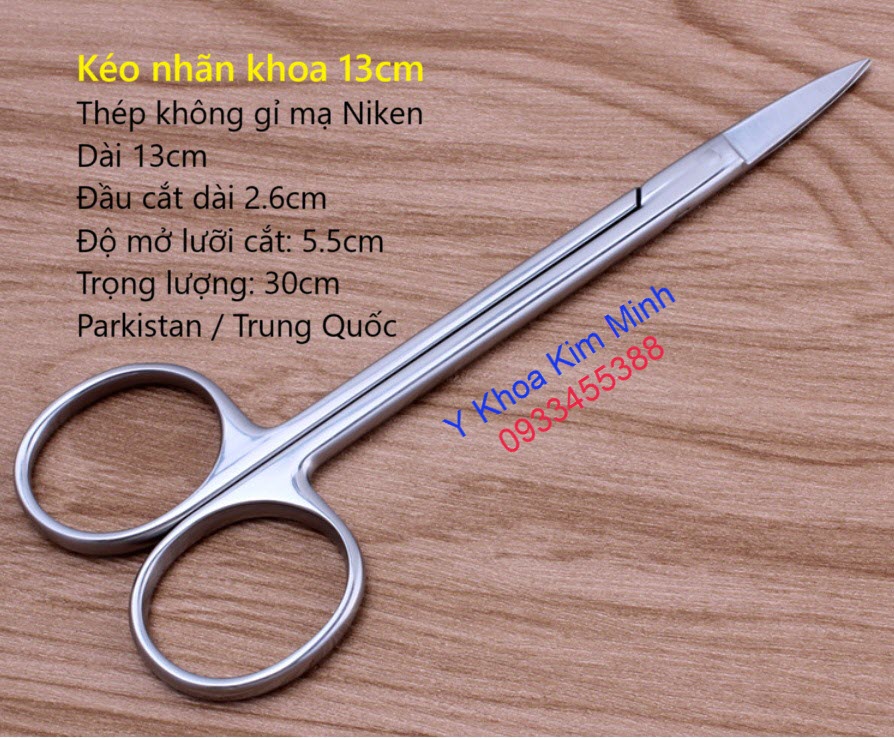 Kéo nhãn khoa dùng trong phẫu thuật thuật mắt và thẩm mỹ làm đẹp mắt