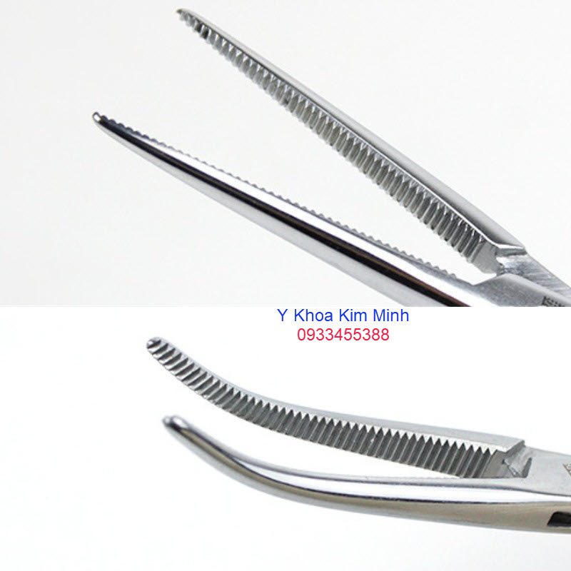 Kẹp mạch máu đầu thẳng cong dùng trong phẫu thuật hở đóng mở vết mổ phẫu thuật