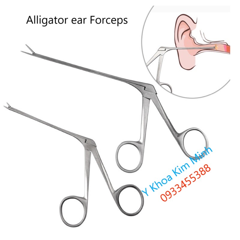 Alligator ear Forceps, kẹp gắp dị vật, kìm gắp dị vật