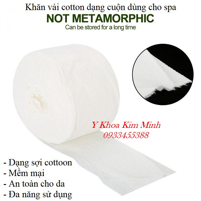 Khăn vải cotton dạng cuộn dùng cho spa thẩm mỹ viện - Y khoa Kim Minh