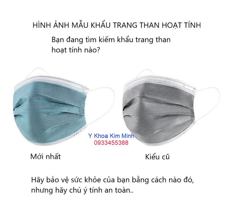 So sánh khẩu trang than hoạt tính kiểu cũ và khẩu trang than hoạt tính 4 lớp kháng khuẩn mới nhất