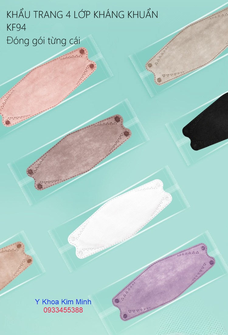 Khẩu trang y tế phòng dịch kháng khuẩn 4 lớp KF94