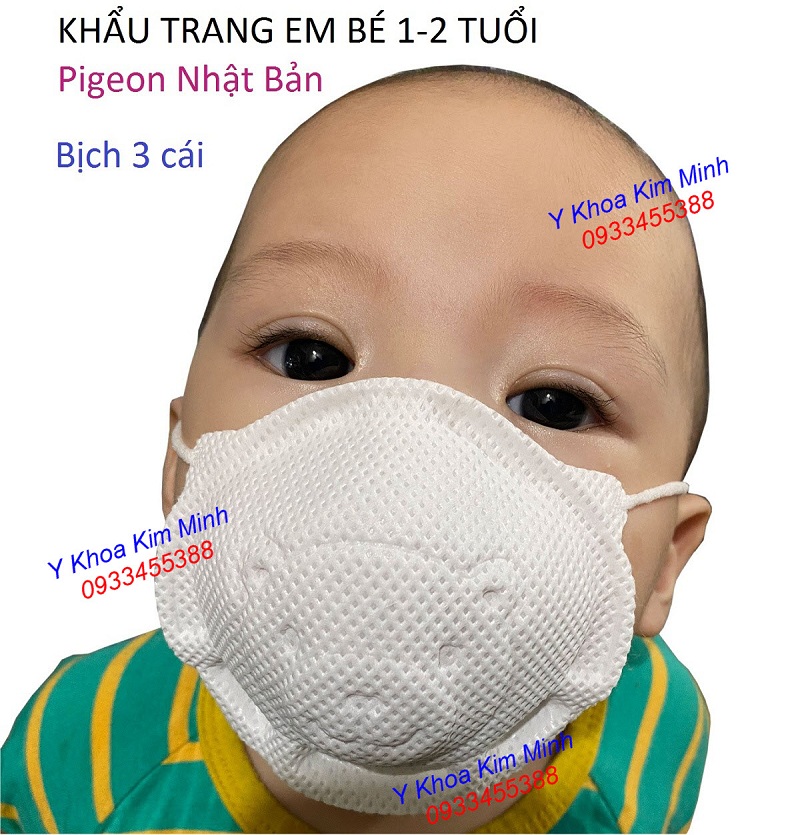 Khẩu trang em bé Nhật Pigeon Mask bán tại Y Khoa Kim Minh giá sỉ