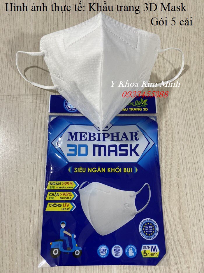Khẩu trang y tế Mebiphar 3D Mask bán giá sỉ tại Y Khoa Kim Minh, liên lạc hotline 0933455388