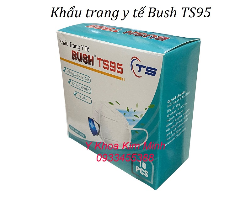 Khẩu trang y tế N95 Bush TS95 bán giá sỉ tại Y Khoa Kim Minh