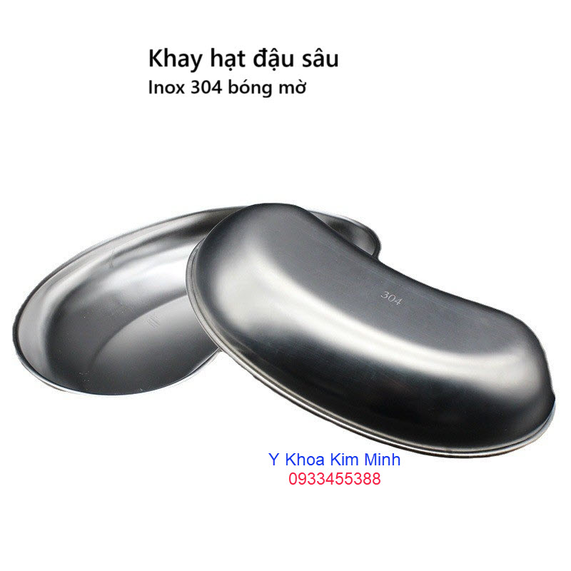 Khay hạt đậu sâu inox 304 bóng mờ