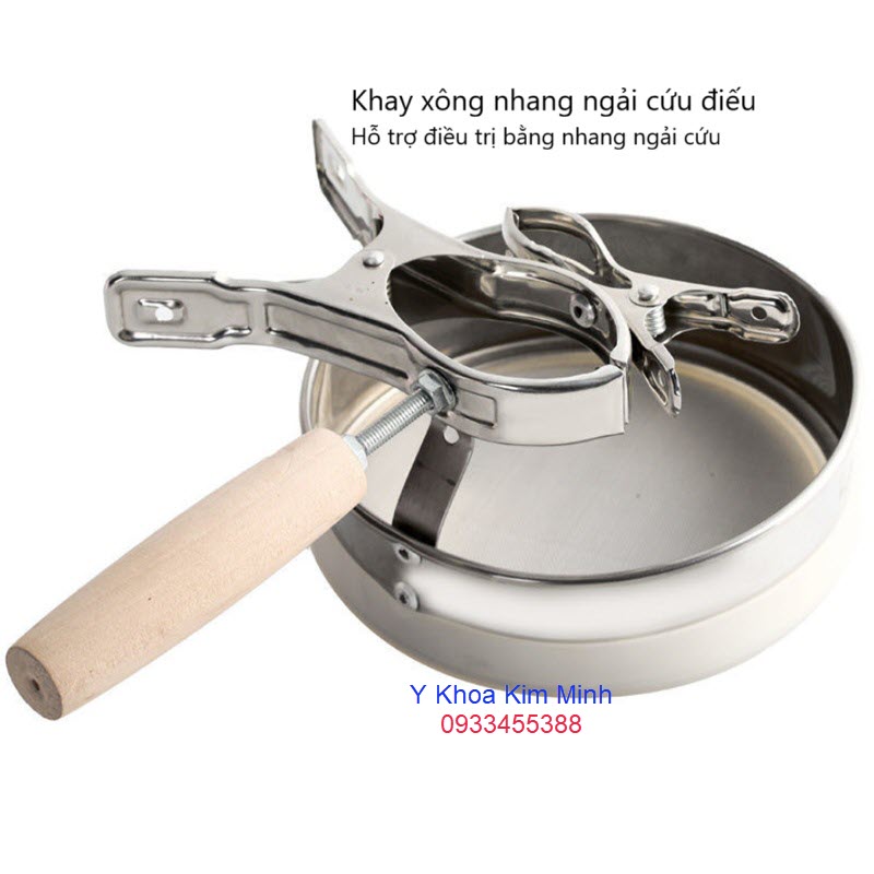 Khay xông nhang ngải cứu điếu bằng inox