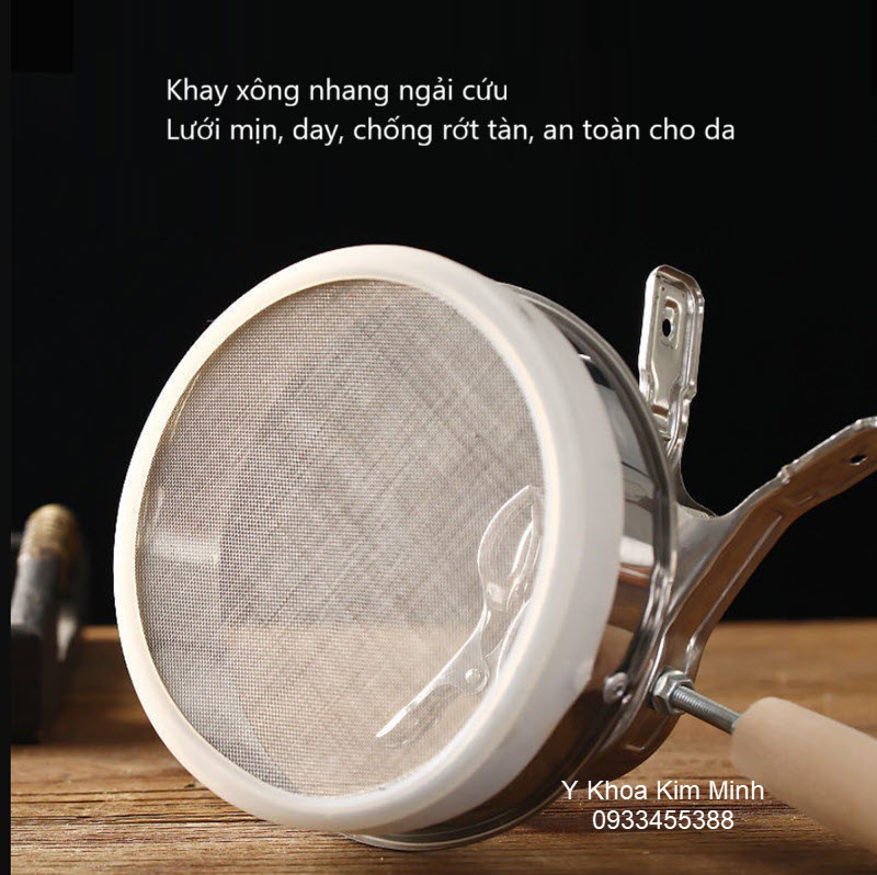 Khay xông nhang ngải cứu bằng inox có lưới