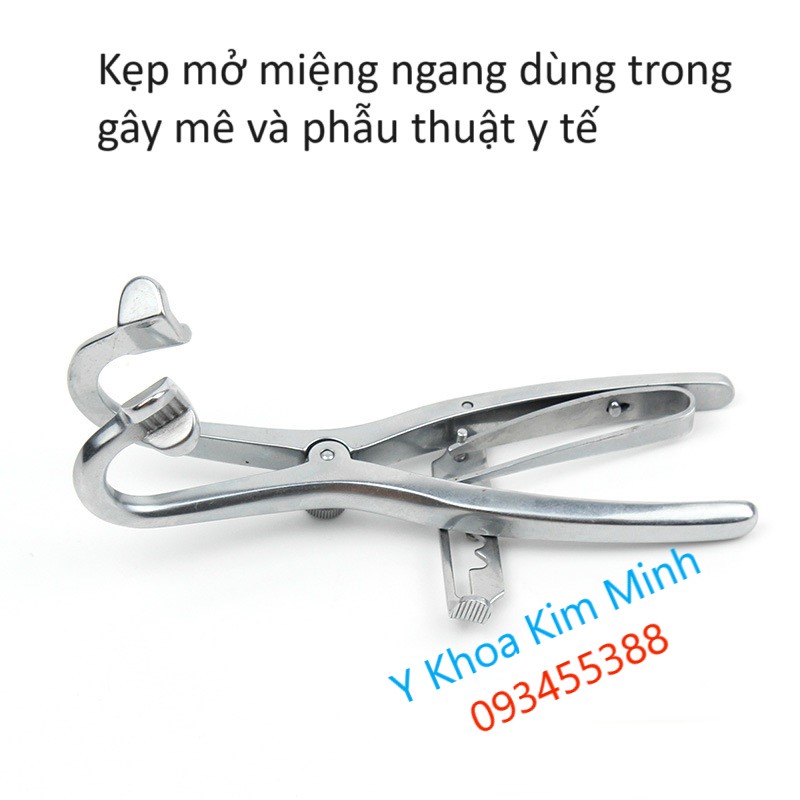 Kẹp mở miệng ngang gây mê bệnh nhân, phẫu thuật y tế, hồi sức cấp cứu