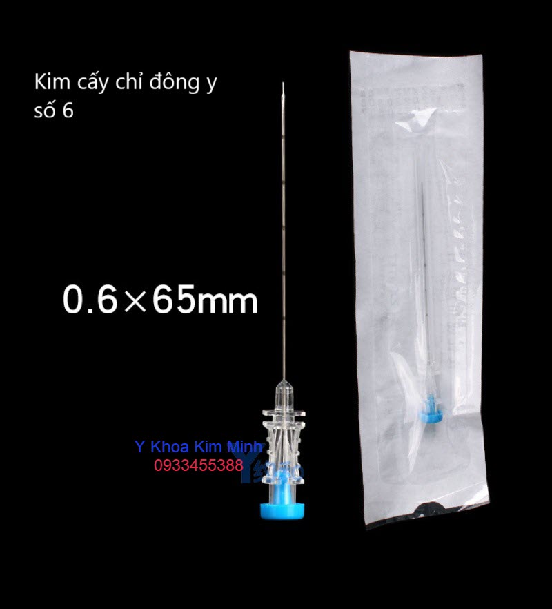 Kim đây chỉ đông y collagen số 6 kích thước 0.6 x 65mm