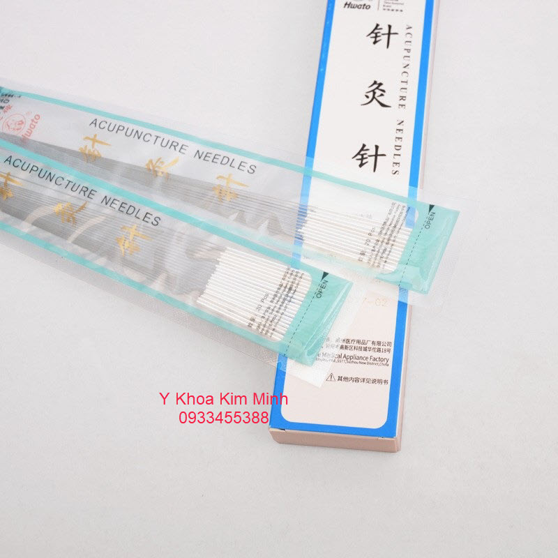 Cây kim châm cứu dài Hoa Đà màu trắng bạc