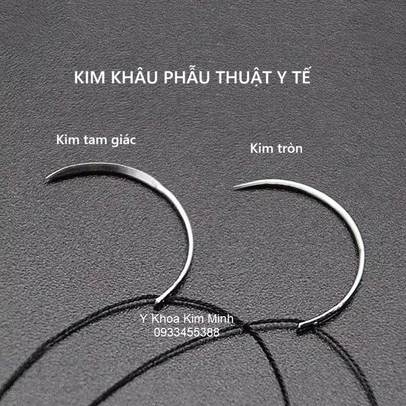 Kim khâu phẫu thuật y tế gồm kim tam giác, kim tròn