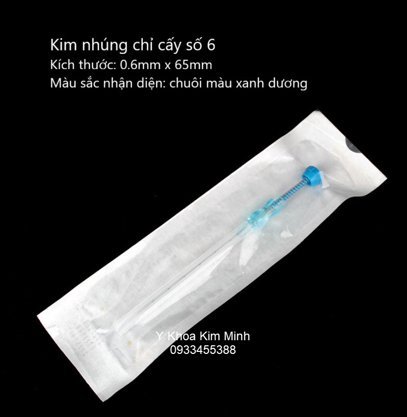 Kim nhúng cáy chỉ số 6 dùng cấy chỉ tự tiêu collagen, protein, PDO, PGA