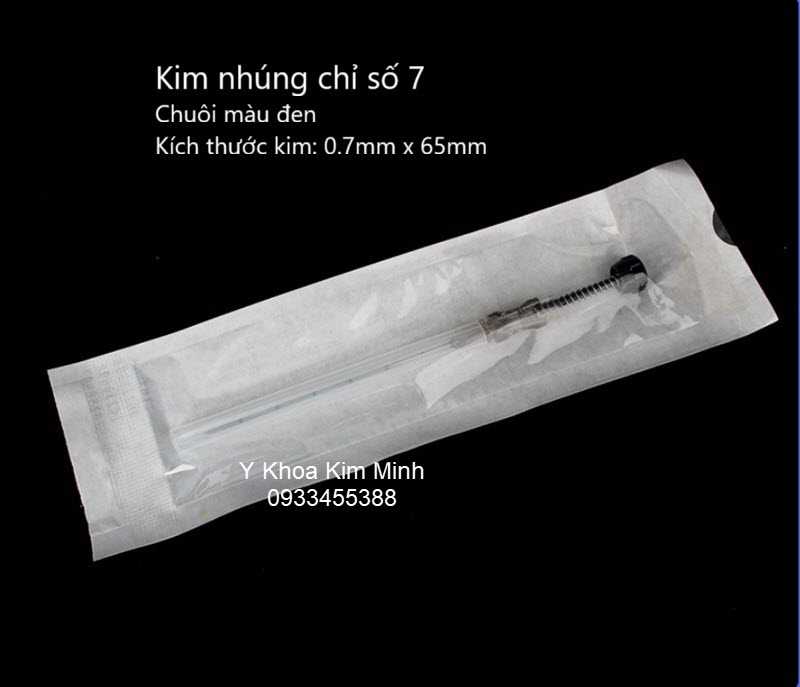 Kim nhúng chỉ số 7 chuôi đen có lò xo