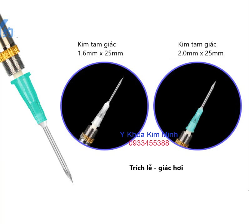 Kim tam giác dùng cho bút bấm lấy máu