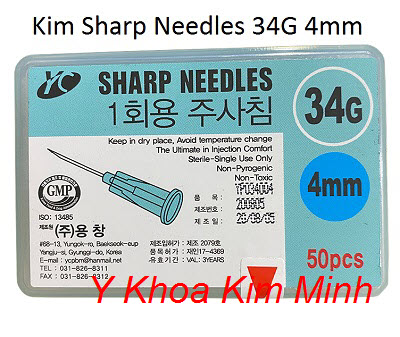 Kim Sharp Needles 34G 4mm - Y khoa Kim Minh
