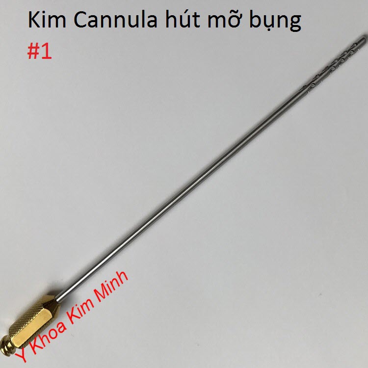 Kim cannula chuyen hut mo bung dai 3x300mm - Y khoa Kim Minh