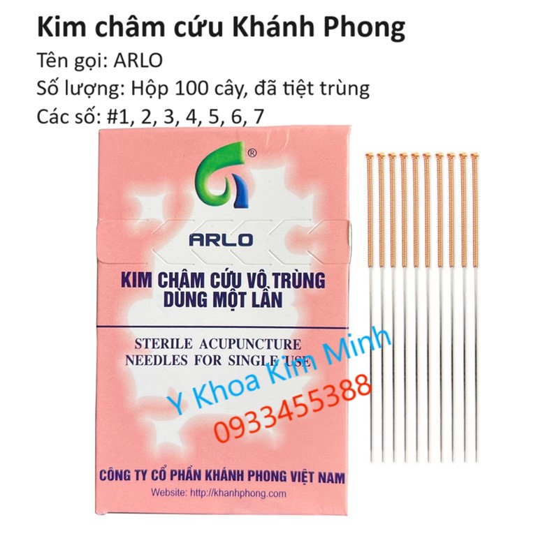 Kim châm cứu vô trùng dùng 1 lần Khánh Phong bán ở Y Khoa Kim Minh