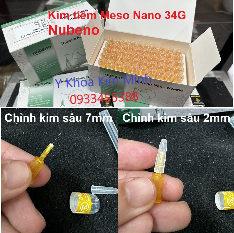 Kim tiêm meso nano 34G 7mm Nubeno Ấn độ