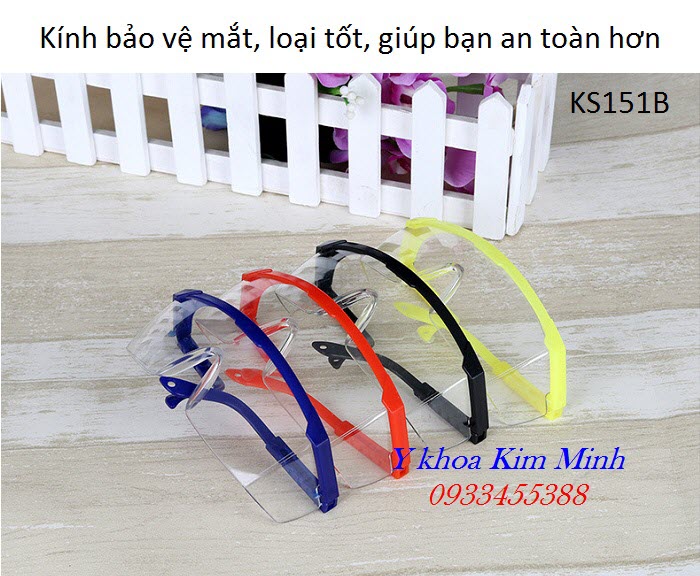 Kính bảo hộ bảo vệ mắt nhập khẩu Đài Loan mã số KS151B bán tại Tp Hồ Chí Minh - Y Khoa Kim Minh
