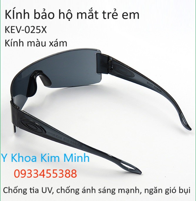 Kính bảo hộ mắt trẻ em màu xám KEV-025X bán ở Tp.HCM