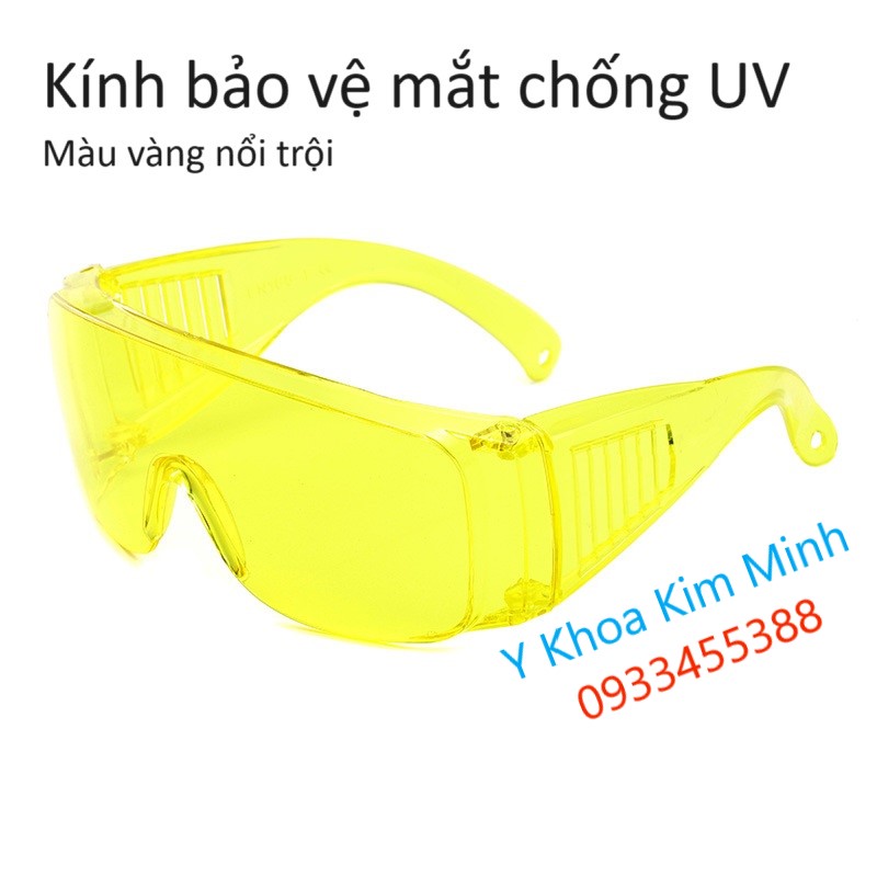 Kính bảo vệ mắt chống tia UV màu vàng bán ở Y Khoa Kim Minh