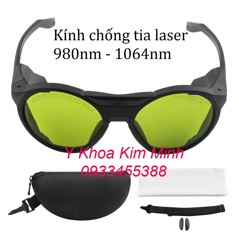 Kính laser bảo vệ mắt dùng cho máy triêt lông bước sóng 1064nm