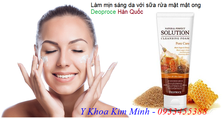Sữa rửa mặt mật ông Deoproce Hàn Quốc giúp làn da luôn mịn màng, tươi sáng, xinh xắn cả ngày bán tại Tp Hồ Chí Minh - Y khoa Kim Minh