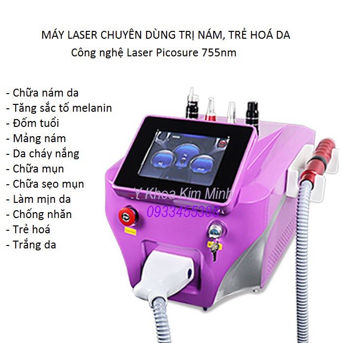 Picosure 755nm Laser Machine KM-515 rejuvenation Skin Care Machine - Y Khoa Kim Minh