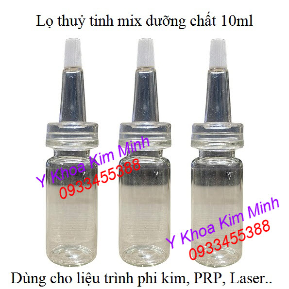 Lọ mỹ phẩm bằng thuỷ tinh 10ml dùng đựng tinh chất dưỡng da bán tại Tp.HCM - Y Khoa Kim Minh