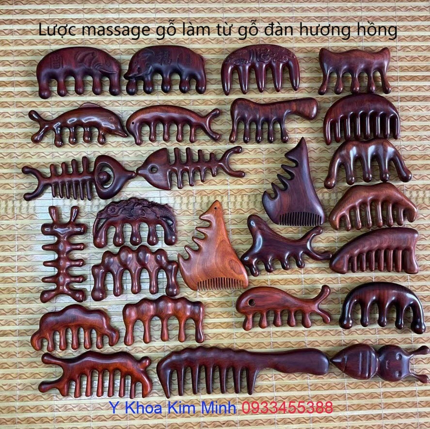 Lược massage gỗ trị liệu bán ở Y Khoa Kim Minh