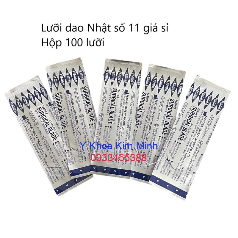 Lưỡi dao mổ Nhật số 11 Surgical Blade No 11 bán giá sỉ ở Tp.HCM