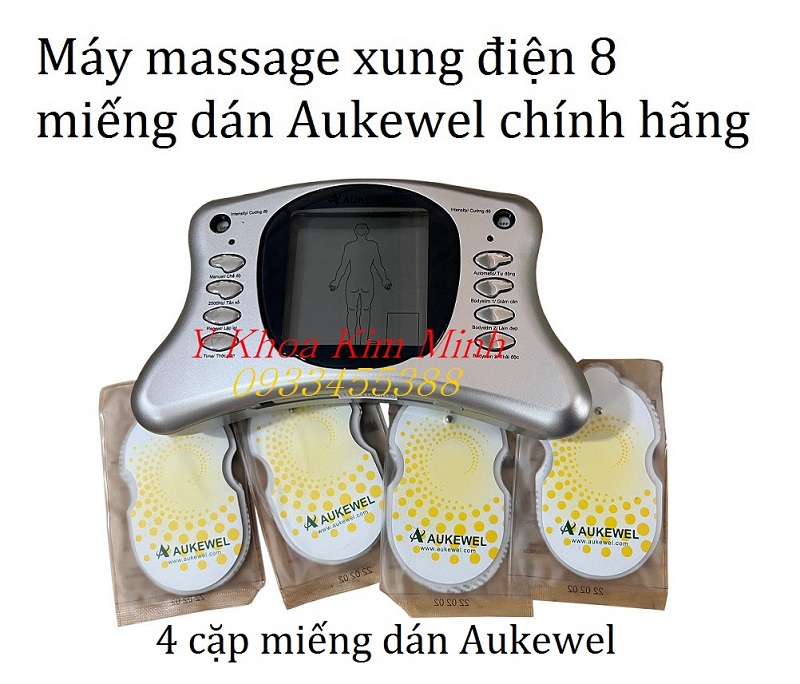 Máy massage xung điện Aukewel 8 miếng dán