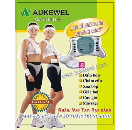 Máy xung điện trị liệu giảm đau Auklewel 8 miếng dán