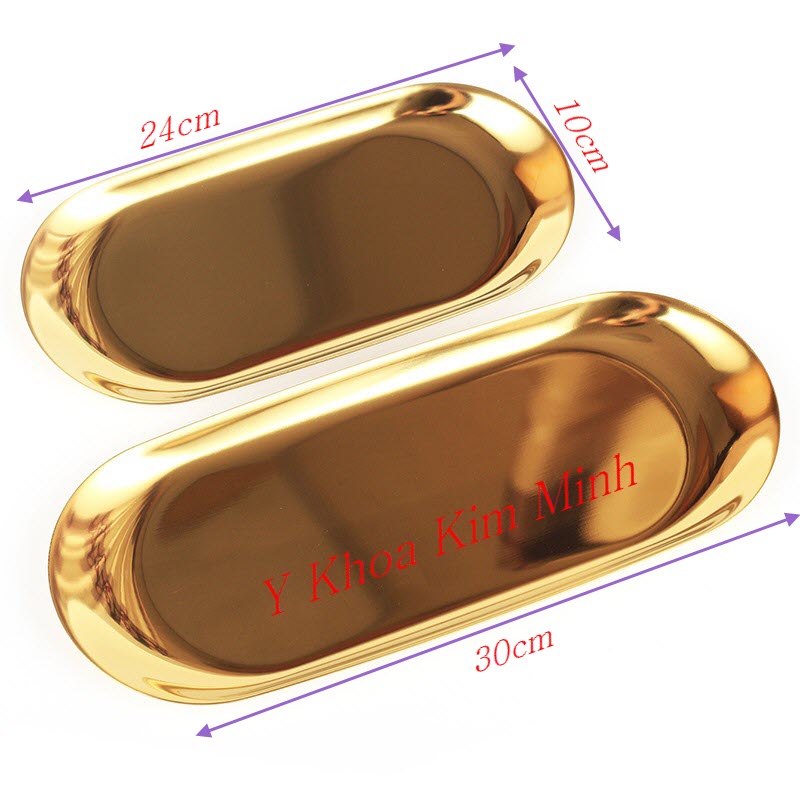 Mâm vàng kích thước 10x24cm và 10x30cm bán ở Y Khoa Kim Minh