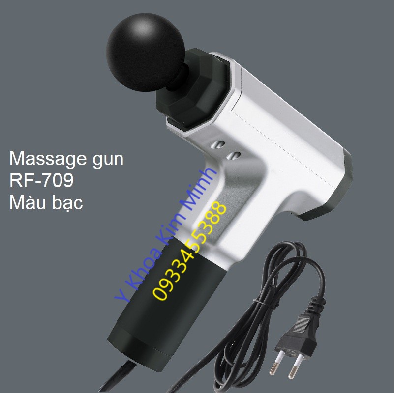 Máy massage gun RF-709 màu bạc