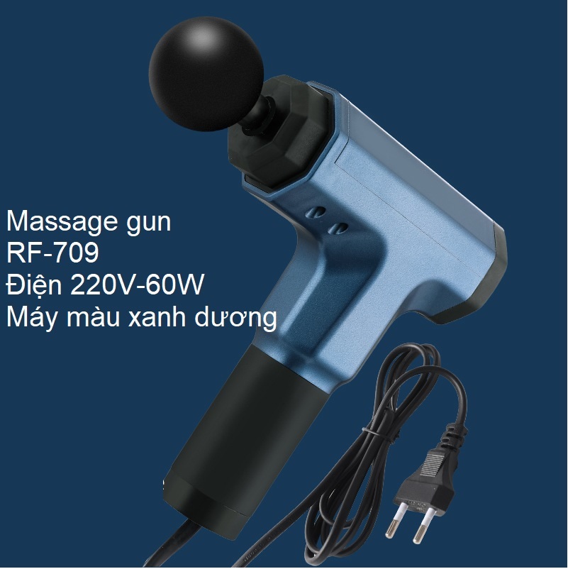 Máy massage gun RF-709 màu xanh dương