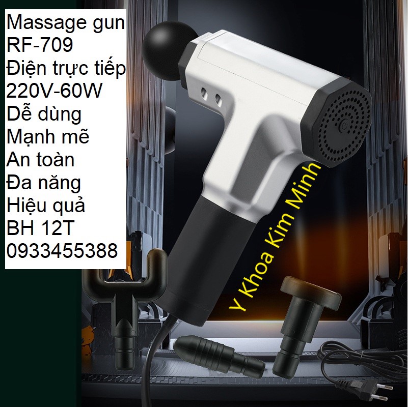 Súng massage gun điện trực tiếp 220V mã RF-709