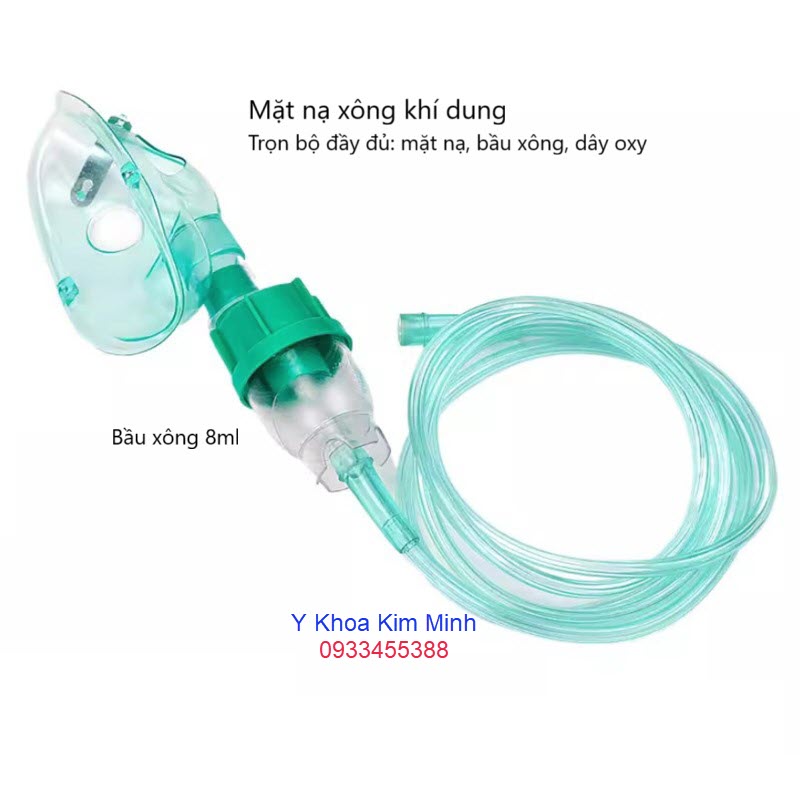Mặt nạ xông khí dung y tế màu xanh lá