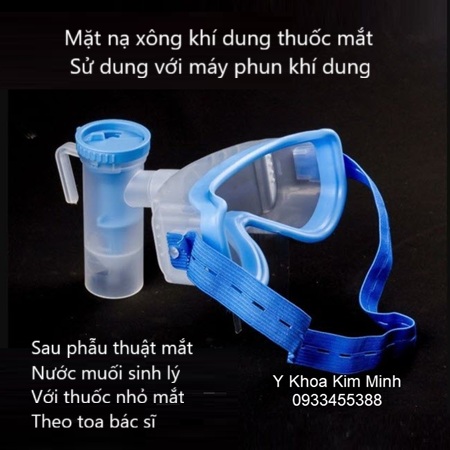 Mặt nạ phun khí dung thuốc mắt dùng cho người sau mổ mắt, phẫu thuật mắt, dưỡng mắt